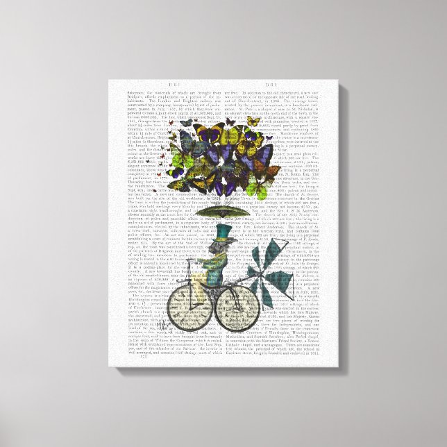 Time Flies Rabbit Canvas Print (Front)