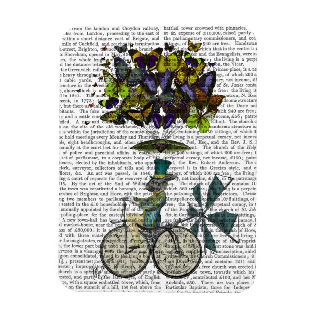 Time Flies Rabbit Magnet (Vertical)