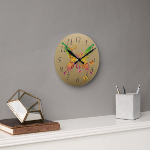 Time Flies Round Clock