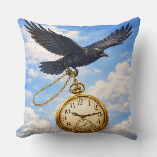 Time Flies Throw Pillow