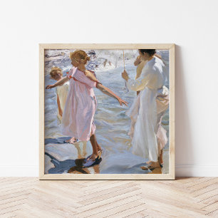 Time for a Bathe, Valencia   Joaquín Sorolla Poster