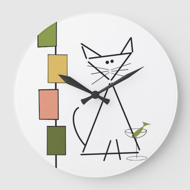 Time For A Cat-tail Clock (Front)
