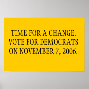 Time for a Change Poster