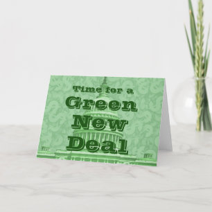 Time For a Green New Deal Card