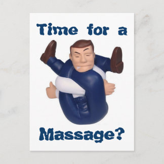 Time for a Massage? postcard I