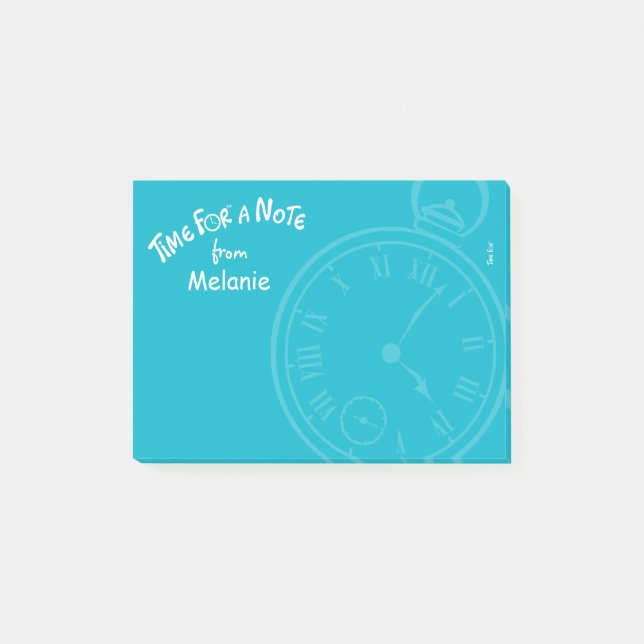 "Time for a note" personalized post-it note (Front)