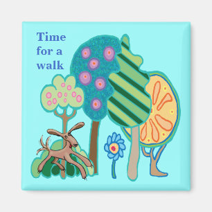 Time for a walk magnet