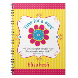 "Time for a Word®" personalized notebook