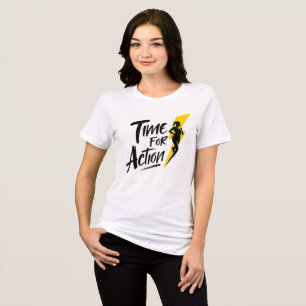 Time for Action Women’s T-Shirt Bold Motivationa Tri-Blend Shirt
