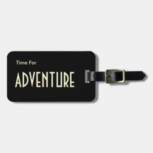 Time For Adventure Modern Personalize Luggage Tag
