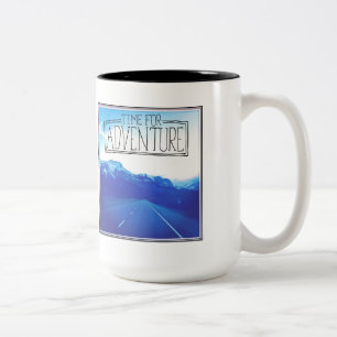 Time For Adventure Two-Tone Coffee Mug