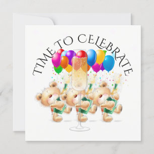 Time For Celebration Invitation