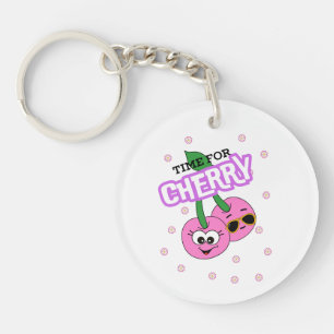 TIME FOR CHERRY KEYCHAIN