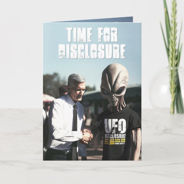 Time for Disclosure ALT Birthday Card (Front)