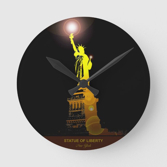 Time for Freedom: The Statue of Liberty Wall Clock (Front)