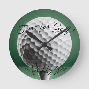 Time for Golf Round Clock
