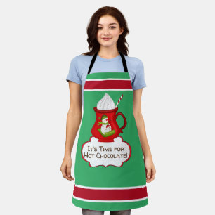 Time For Hot Chocolate All-Over Print Apron