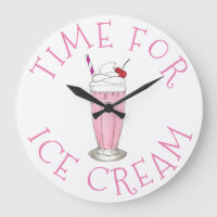 Time For Ice Cream Pink Strawberry Shake Milkshake