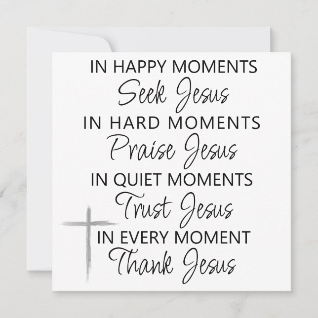 Time For Jesus Greeting  Card (Front)