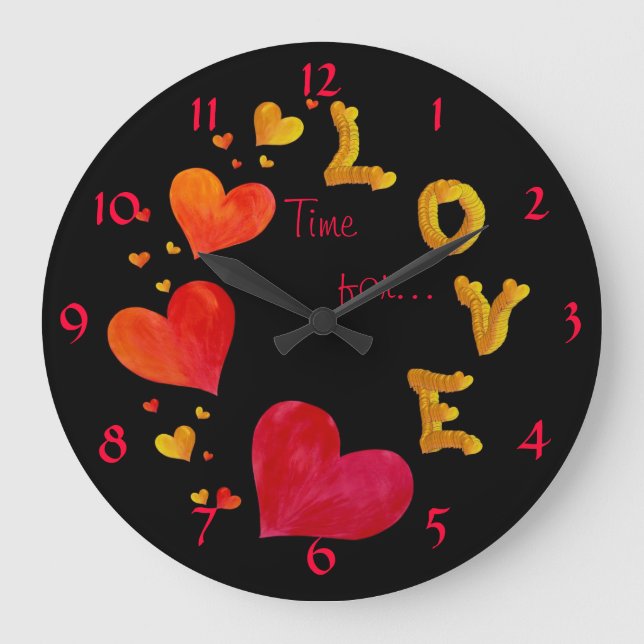 Time for... LOVE - Wall Clock (Front)