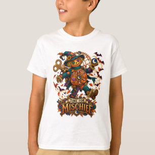 Time for Mischief: Mechanical Scarecrow T-Shirt