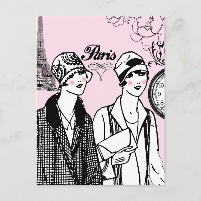 Time for Paris Postcard (Front)