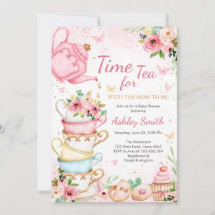 Time for Tea Birthday Party Invitation