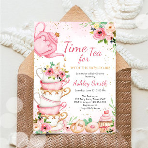 Time for Tea Birthday Party Invitation