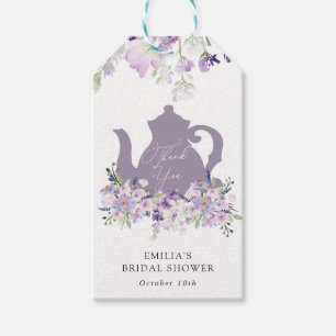 Time for Tea Bridal Shower Thank you Gift Tags