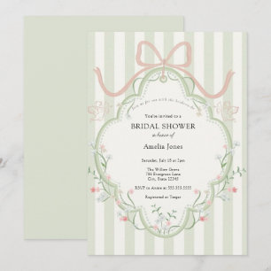 Time for Tea Bridal Shower Wildflower  Invitation
