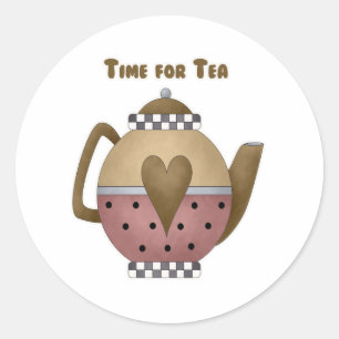 Time for Tea Classic Round Sticker