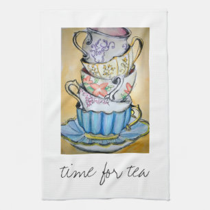 time for tea kitchen towel