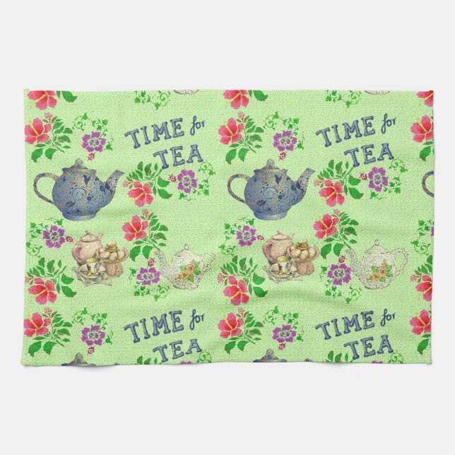 TIME for TEA Kitchen Towel (Horizontal)