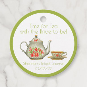 Time for Tea Party Favour Gift Tag
