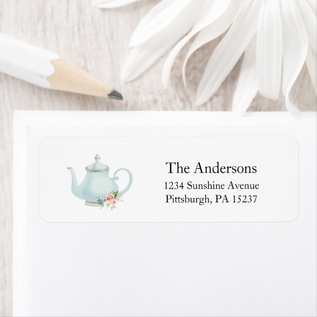 Time for tea Return Address Label (Insitu)