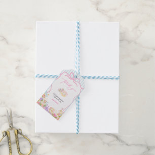 Time for tea Teapots and Cups baby shower  Gift Tags