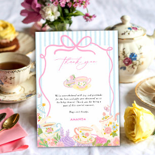 Time for tea Teapots and Cups baby shower Invitation