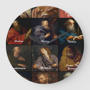 Time For The Apostles Large Clock