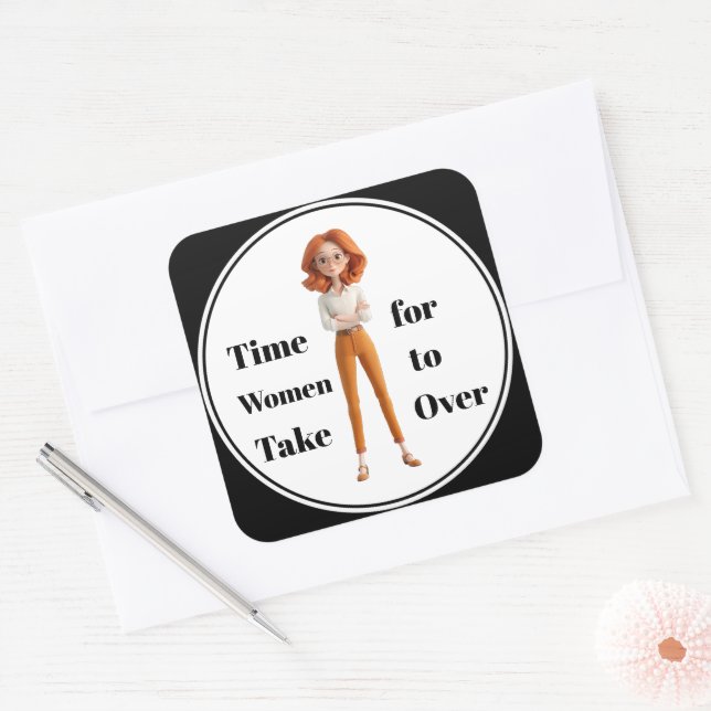Time For Women Sticker (Envelope)