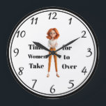Time For Women Wall Clock<br><div class="desc">Time For Women Wall Clock</div>