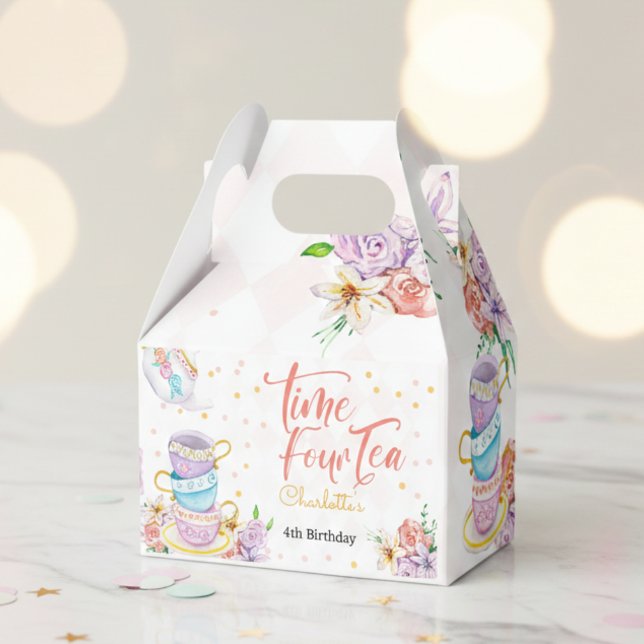 Time four tea, forth tea birthday favor box (Creator Uploaded)