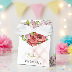 Time four tea, tea flowery birthday favor box