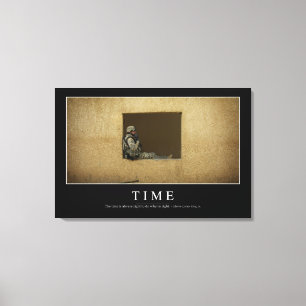 Time: Inspirational Quote Canvas Print