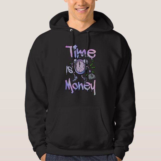 Time Is Clock Dripping Zen Master 4s Matching Hoodie (Front)
