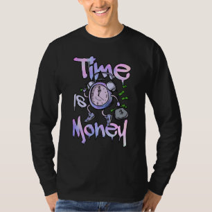 Time Is Clock Dripping Zen Master 4s Matching T-Shirt