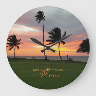 Time is different on Maui Wall Clock