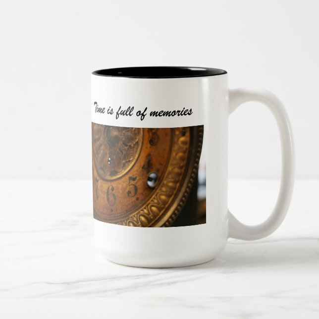 Time is full of memories Two-Tone coffee mug (Right)