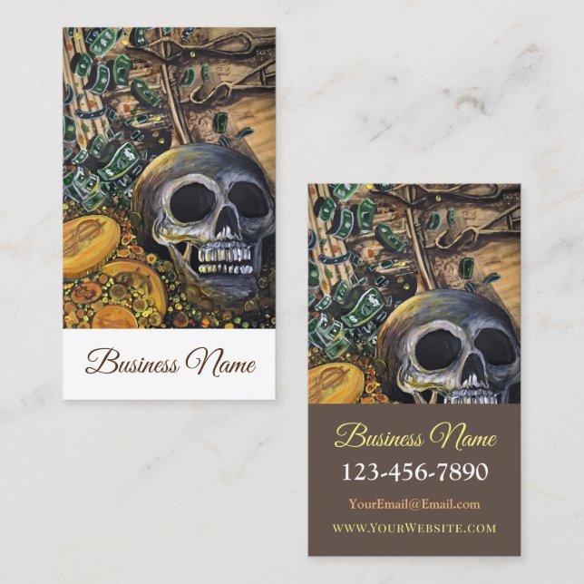 Time Is Money Business Card (Front/Back)