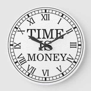 Time Is Money Wall Clock