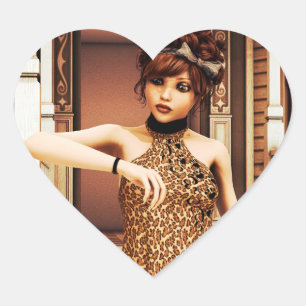 Time is Running Out Heart Sticker